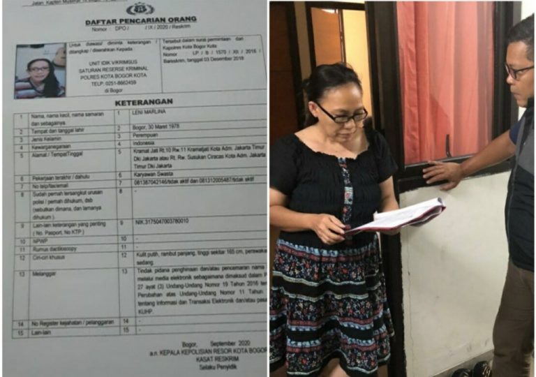 DPO Leni Marlina ditangkap