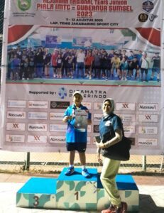 Kejurnas Tenis Piala IMTC-Gubernur Sumsel 2023: Keanu Pelajar SMP St Aloysius Sultan Agung Peraih Juara 2 Ganda KU-14 Tahun