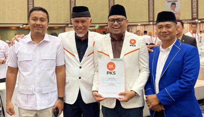M Iqbal–Amasrul Resmi Diusung PKS dan Demokrat untuk Pilkada Padang 2024