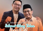 Suswono Ucapkan Selamat Ulang Tahun kepada Ridwan Kamil, Berharap Sinergi Kuat di Pilkada Jakarta 2024